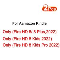 ปกป้องหน้าจอสำหรับกระจกเทมเปอร์กันรอยขีดข่วน HD 2ชิ้น Amazon Kindle Fire HD 7 8 Plus 10สำหรับเด็ก Pro 2022 2021 2020แท็บเล็ตใหม่