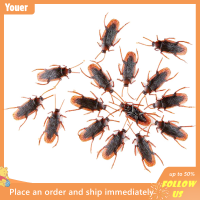 【Youer】 10ชิ้น/ล็อต simulation fake Rubber แมลงสาบของเล่น Funny Toy รุ่นพิเศษ