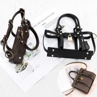 DIY Handmade Black Brown Bags Accessories Trendy Hollow Designer Handbag Big Shoulder Bag PU Leather Crossbody Bag Tote