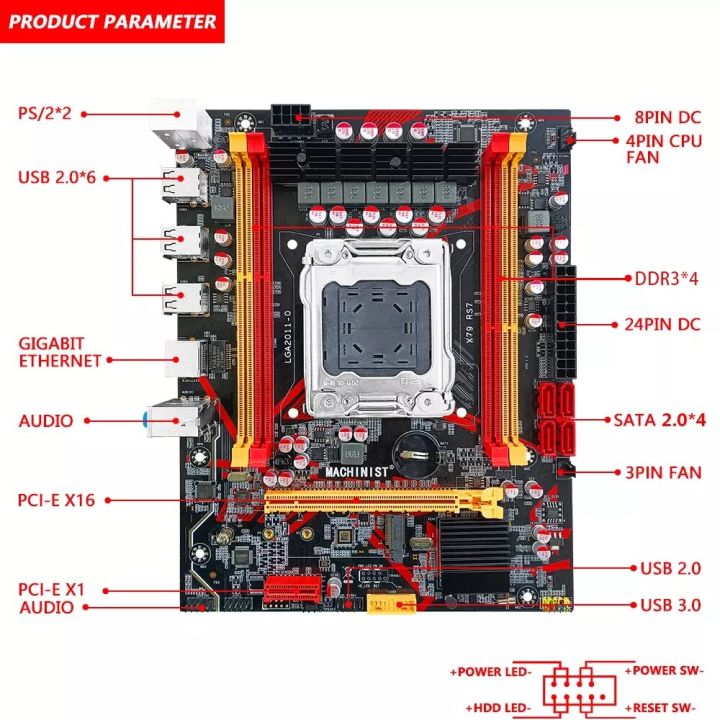 machinist-x79-motherboard-combo-kit-lga-2011-support-ddr3-ecc-2-4gb-8gb-ram-memory-xeon-e5-2620-v2-cpu-processor-nvme-m-2-rs7