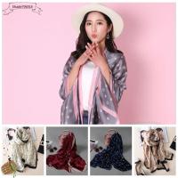 Winter Cape Pashmina Knitted Wrap Flower Printed Neckerchief Lady Shawl Women Scarves