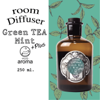 Hug Aroma	Reed Diffuser	250 ML	กลิ่นชาเขียวมินท์ กลิ่นกรีนที เฟรช ผสม น้ำมันเปปเปอร์มินท์ 	Greentea mint 	น้ำมันหอมระเหย	ก้านไม้กระจายกลิ่น	ก้านไม้ห