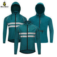 WOSAWE Windproof ผู้ชายขี่จักรยานแจ็คเก็ตสะท้อนแสงฝนน้ำขับไล่จักรยานกีฬาเสื้อกันลม MTB จักรยานลมเสื้อเสื้อผ้า