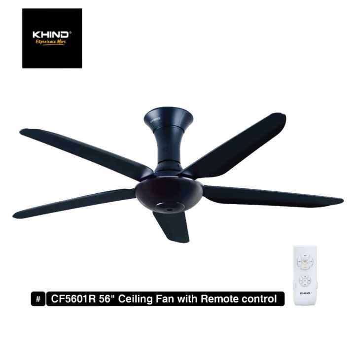 KHIND Remote Control Ceiling Fan 43" 56" Lazada