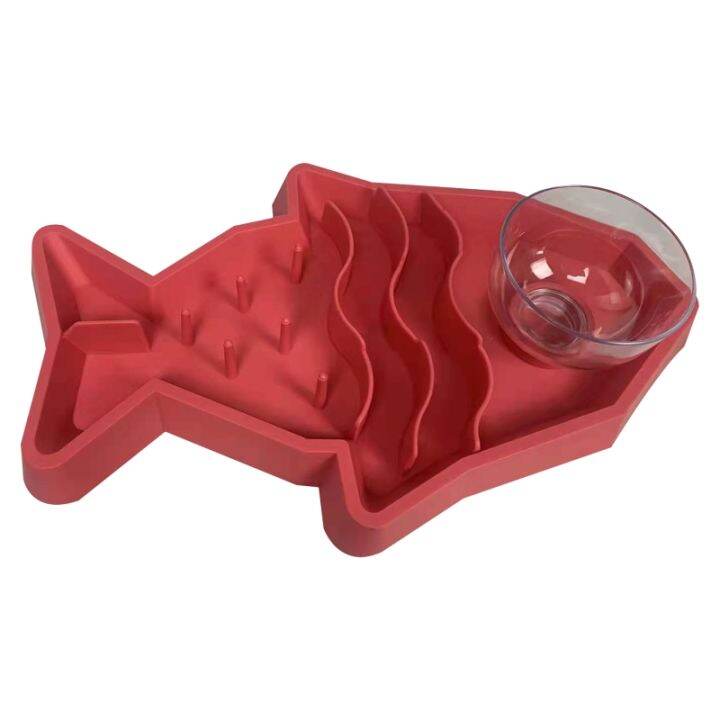 fun-slow-feeder-dog-bowl-anti-gulping-dog-slow-feeder-stop-bloat-water-bowldurable-ป้องกันการสำลักชามสุนัข