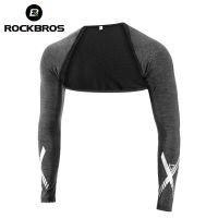 ROCKBROSS ผ้าพันคอผ้าไหมน้ำแข็งกันรังสียูวีสำหรับผู้ชายและผู้หญิงปลอกแขนขี่จักรยานวอลเลย์บอลวิ่งกีฬากลางแจ้งตกปลาแขนเครื่องอุ่นแขน