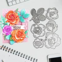 Layered Flower Petals Metal Cutting Dies Stencils For DIY Paper DIY Decorative Scrapbooking/album Embossing Cards R1B2