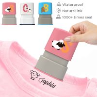 ☈♧ Personalized Name Stamp Child Cloths Kids Kindergarten Clothes Waterproof Custom Name Stamps Cartoon Clothing Name Seal