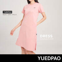 Yuedpao No.1 เสื้อยืดSignature Dress Summer ผ้าหนาทรงสวย ยับยากรีดง่าย รับประกันไม่ย้วย 2 ปี ชุดเดรส สี  Rose