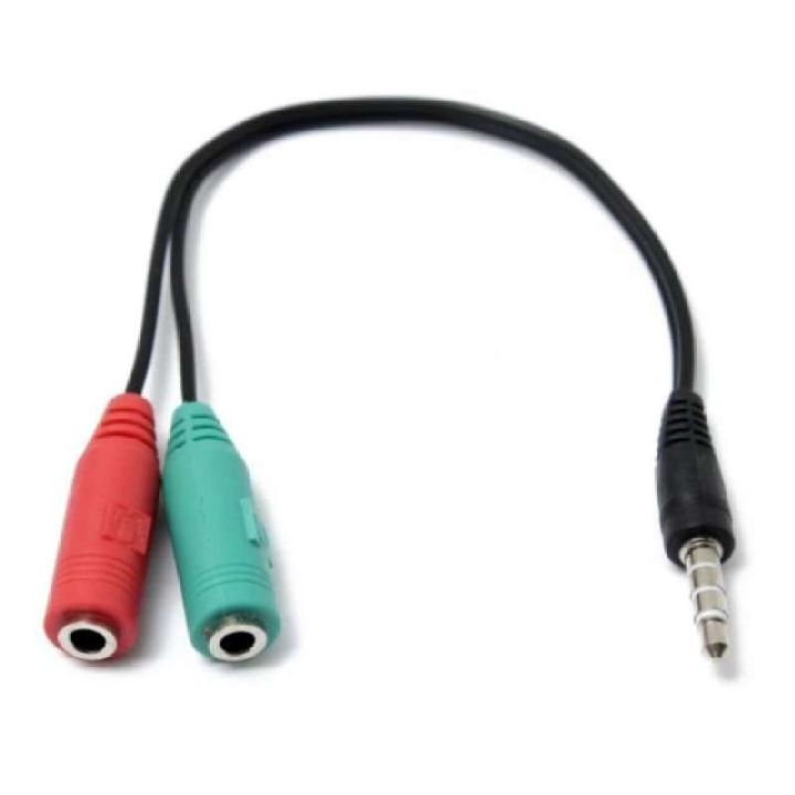 cable-y-small-talk-and-mic-3-5-mm-สายแปลงหูฟังคอมที่มี-2-เเจ็คให้ใช้กับสมาร์ทโฟน-สีดำ