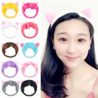 New fashion cat ears ladies cute sports makeup face wash headband hair accessories