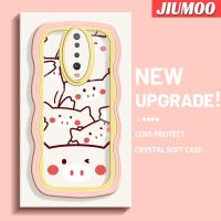 เคส JIUMOO สำหรับ Xiaomi POCO X2 POCO F2เรดมี่เคส K30ลายการ์ตูนน่ารักลายลูกหมูสุดสร้างสรรค์เคสโทรศัพท์โปร่งใสแฟชั่นการ์ตูนน่ารักนิ่มปลอกซิลิโคนป้องกันเลนส์กล้องเคสใสกันกระแทก