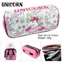 Sarung pensil Unicorn cantik dompet tas pena tempat kartu untuk anak-anak siswa