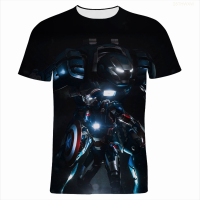 Summer 2023 3d New Print Tshirt Iron Man t Shirt Men Streetwear Casual Women Short Sleeve Tops Tee Fashion Versatile Style