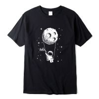Xin Yi Men T Shirts Cotton Funny Spaceman Design Printing Cool Loose Tshirt Male