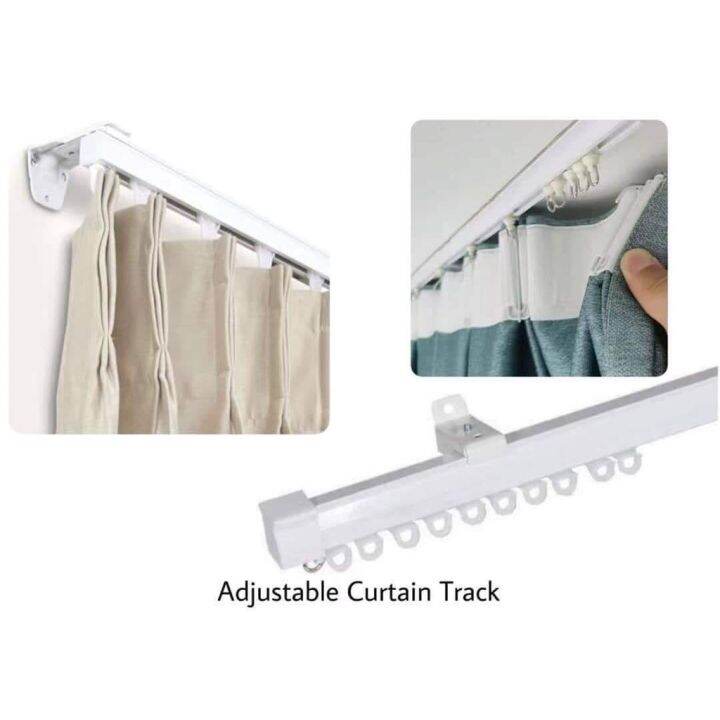 Adjustable Ceiling Curtain Track With Hooks | Lazada PH