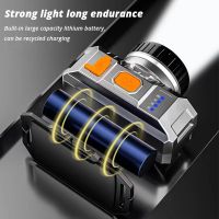 ส่งฟรี CRX ไฟฉายคาดหัว Outdoor ไฟฉายชาร์จไฟXPE+8SMD ไฟหน้ามัลติฟังก์ชั่น USB Rechargeable Headlight T19 อุปกรณณ์ส่องสว่าง