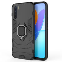 เคส  OPPO A91 Case ชุดเกราะกันกระแทก Slim Rugged Hybrid Hard Plastic + Tpu Bracket Magnet 360 Ring Holder ฝาหลัง