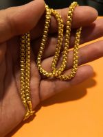 [2020033] สร้อยคอทองปลอม 2 บาท 20 นิ้ว ทองชุบ เศษทอง เหมือนจริงเปะ สร้อยทองโคลนนิ่งทอง ทองไมครอน หุ้มทอง ทองปลอม ทองหุ้ม