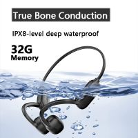 CS05 True Bone Conduction IPX8 Bluetooth V5.3 Earphones Wireless Headphones Swimming Waterproof Headsets Built-in 32GB With Mic