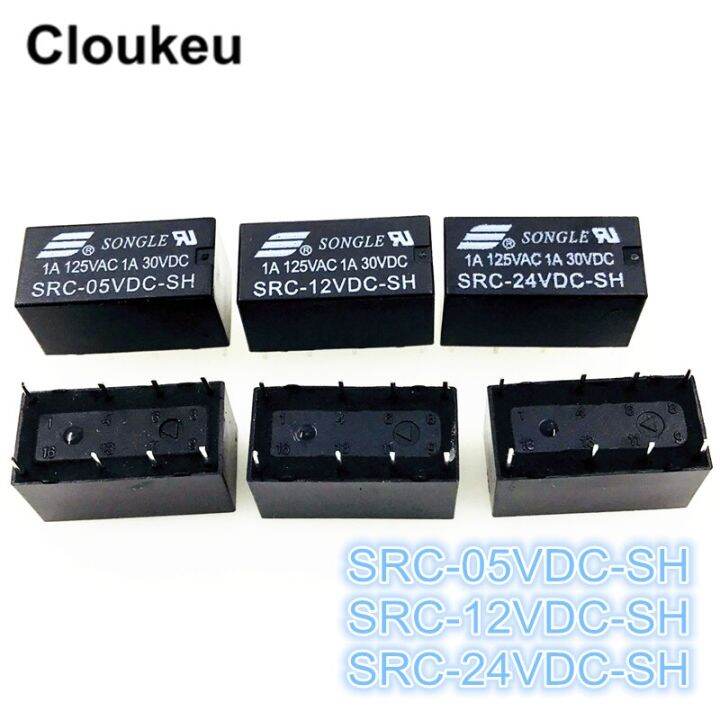 รีเลย์-dip8-src-05vdc-12vdc-24vdc-sh-5v-12v-24v-1a-2ชิ้น