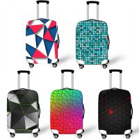 【LZ】✔✼☁  Geométrica à prova de poeira Travel Bag Cover mala protetora rosa Trolly mala protetor portátil acessórios