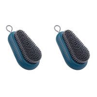 2X Scrub Brush, Quality Durable Soft Laundry Clothes Shoes Scrubbing Brush, Non-Slip Design Household Cleaning Brushes