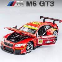 M6 BMW GT3 M4 BMW CSL Z4อัลลอยหล่อโมเดลรถของเล่นเสียงและไฟดึงถอยหลังของเล่นของสะสมของขวัญวันเกิด