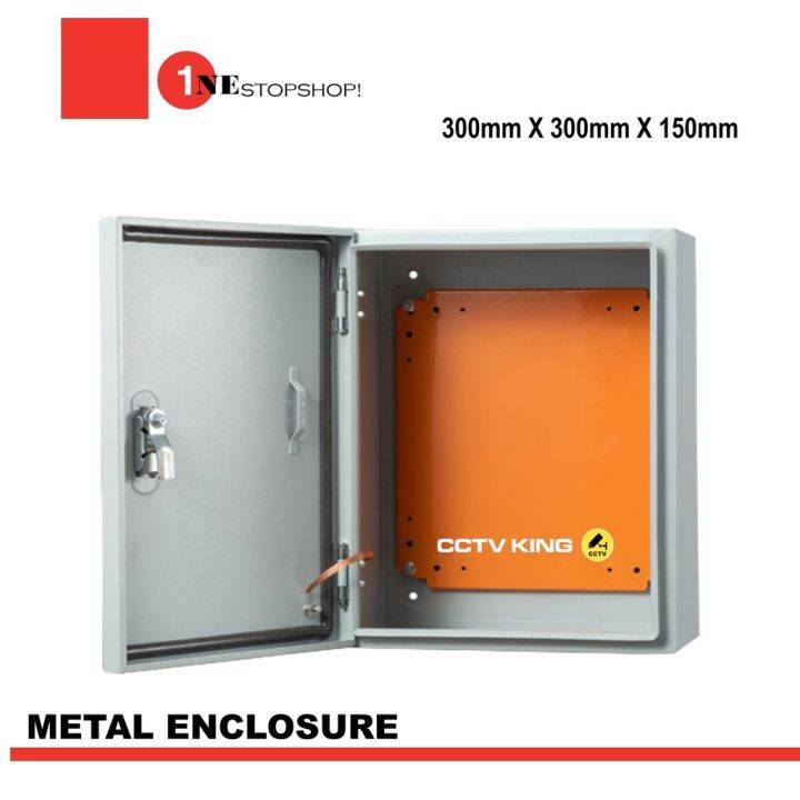 【READY STOCK】 300mm x 300mmx 150mm Metal Enclosure Electric Circuit Box