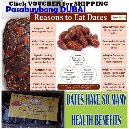 Dates Deluxe Saudi MAde 1Kg Unpitted Dubai UAE/Expiration 2024 Feb Lazada PH