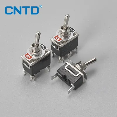 CNTD C5 Toggle Switch Self-locking 15A 250VAC Single Pole Double Pole Switch With Rainproof-cap