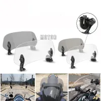 ตัวขยายสปอยเลอร์ติดกระจกกระจกรถจักรยานยนต์แบบปรับได้สำหรับ Honda XL 650 600 700 1000 125V XRV750 Varadero