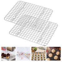 2 Pcs Cooling Accessory Grille Multi-Ftion Baking Rack Stainless Steel Bread Wear-Resistant