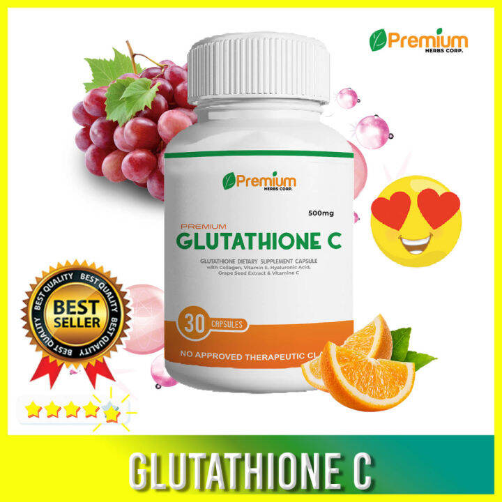 Premium Glutathione C 100orig.with Glutathione, Collagen,VitaminE& C
