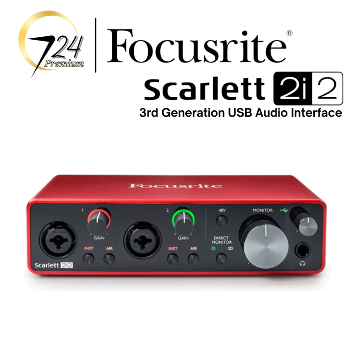 Focusrite Scarlett 2i2 3rd Generation Usb Audio Interface - 724 Rocks 