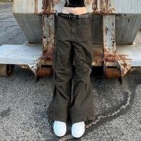 Women Slacks Quick Drying Sports Pants Versatile Lightweight  Simple Oversized Fit Big Pockets Cargo Pants