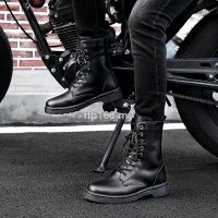 but lelaki-Men S Spring Trend Couple High-Top All-Match Boots Men S Korean Style Tooling Boots Men S Outdoor Leather Boo