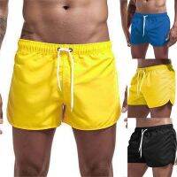 【CW】Summer Men S Swimwear Shorts nd Beachwear Swim กางเกงว่ายน้ำชายชุดว่ายน้ำเอวต่ำ Breathable Beach Wear Surf Beach Briefs