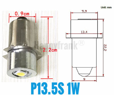 1W 3W E10 P13.5S LED Flashlight Bulb Lamp 3V 6V 9V 12V 18v 24v Led Bulb Replacement Flashlight CREE Torch bulb 3 Volt Screw bulb
