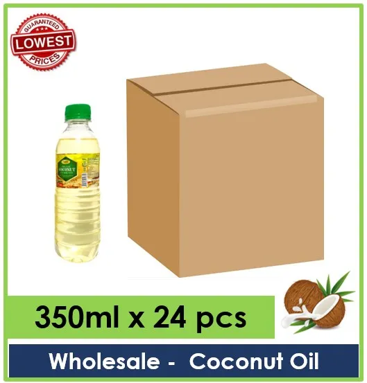 Wholesale Coconut Cooking oil (350ml x 24pcs) Lazada PH