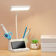 Baoblaze LED Desk Lamp with Pen Holder&Phone Holder Lighting Eye Caring