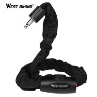 WEST BIKING Bicycle Lock Steel Anti-theft 0.6M 0.9M 1.2M Bike Lock With 2 Keys Security Reinforced Bike Bicycle Chain Lock