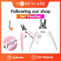 Honeycare สัตว์เลี้ยงคีมตัดเล็บ claw care pet grooming products stainless steel dogs & cats claw nail clippers