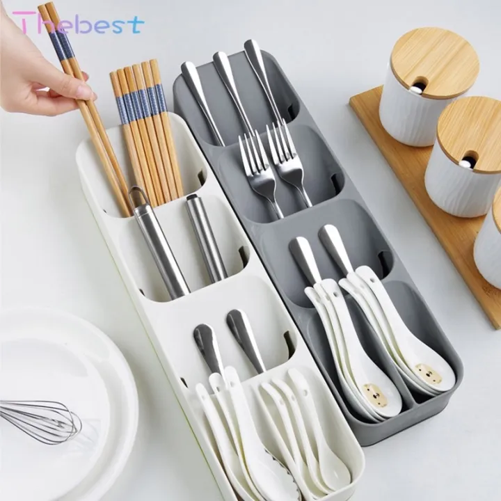 Storage Tray Kitchen Drawer Organizer Kitchen Spoon Forks Cutlery