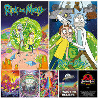 40X60ซม. (16X24นิ้ว) Rick And Mortling โปสเตอร์ Wall Decor อะนิเมะโปสเตอร์ยุโรปและอเมริกาการ์ตูนอะนิเมะ Frameless ภาพวาดผ้าใบ Core