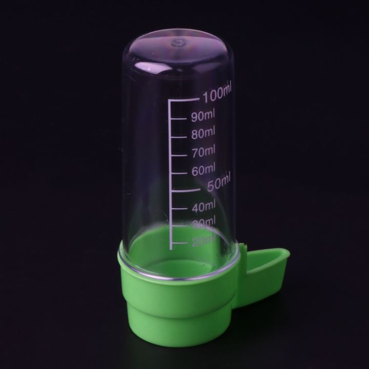 2-pack-parrot-feeder-parakeet-water-dispenser-no-mess-automatic-bird-feeding-อุปกรณ์เสริมสำหรับ-cockatiel-100ml-60ml