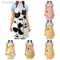 ✴✗○ nordic Aesthetic Women kitchen apron kids original Children Waterproof girl princess waiter work apron oil proof boho plant