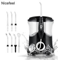 Nicefeel Oral Irrigator  Water Pulse Flosser Dental Jet Teeth Cleaner Hydro Jet With 600Ml Water Tank And 7Nozzle Tooth Care