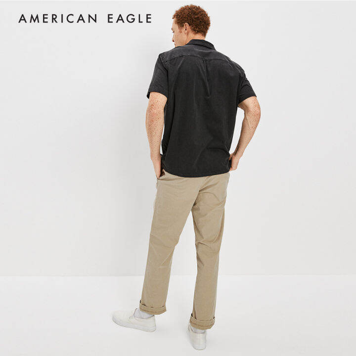 american-eagle-solid-camp-collar-shirt-เสื้อเชิ้ต-ผู้ชาย-แขนสั้น-nmsh-017-2909-023