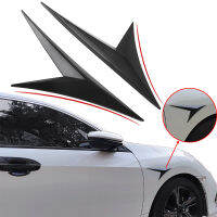 2Pcs Universal Fit กันชนหน้า Lip Diffusercanardsplitter Fins Body สปอยเลอร์ Canards Valence Chin